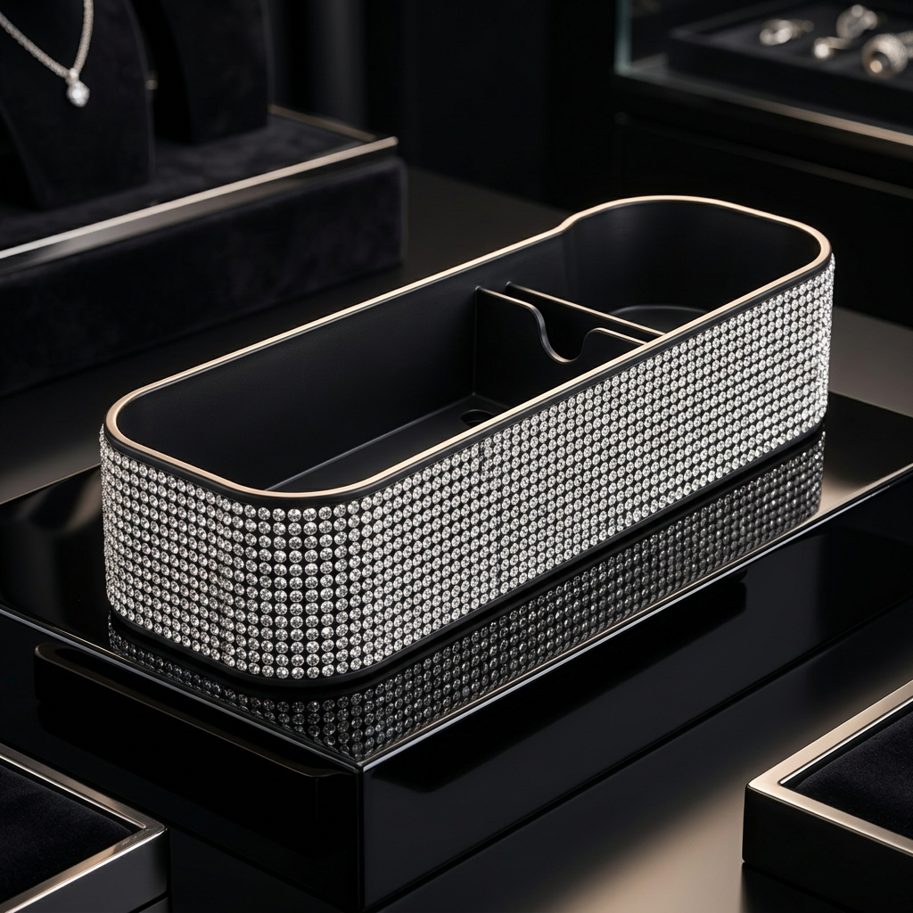Diamond Console Storage Tray
